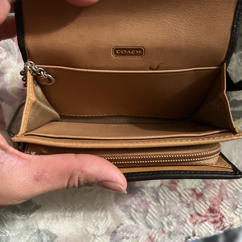 Coach Leather Wallet Keychain - Picture 5 of 8